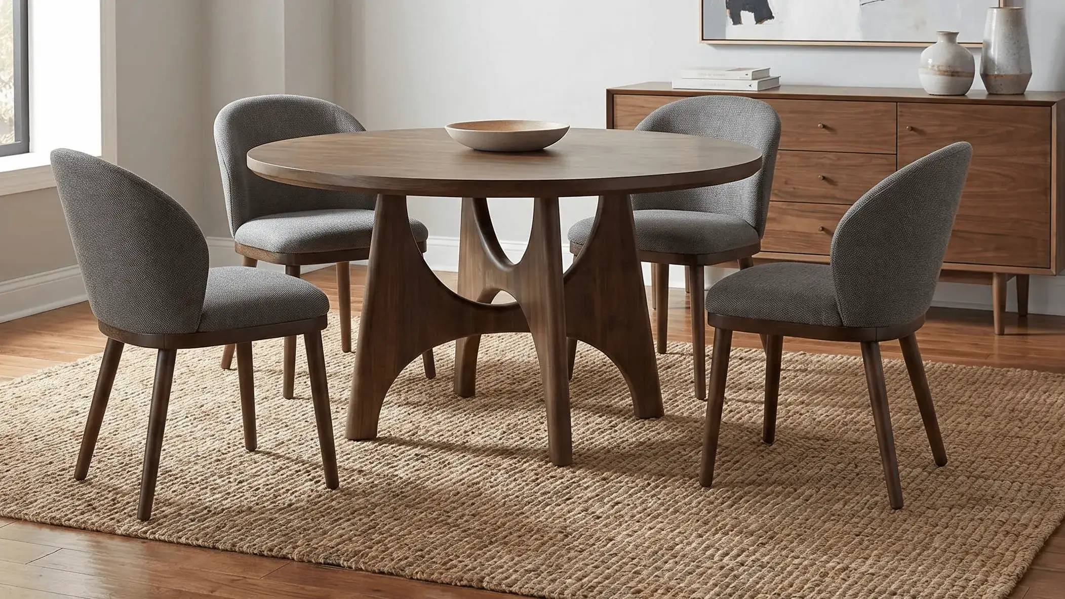 ARCADIA Dining Table - Walnut finish